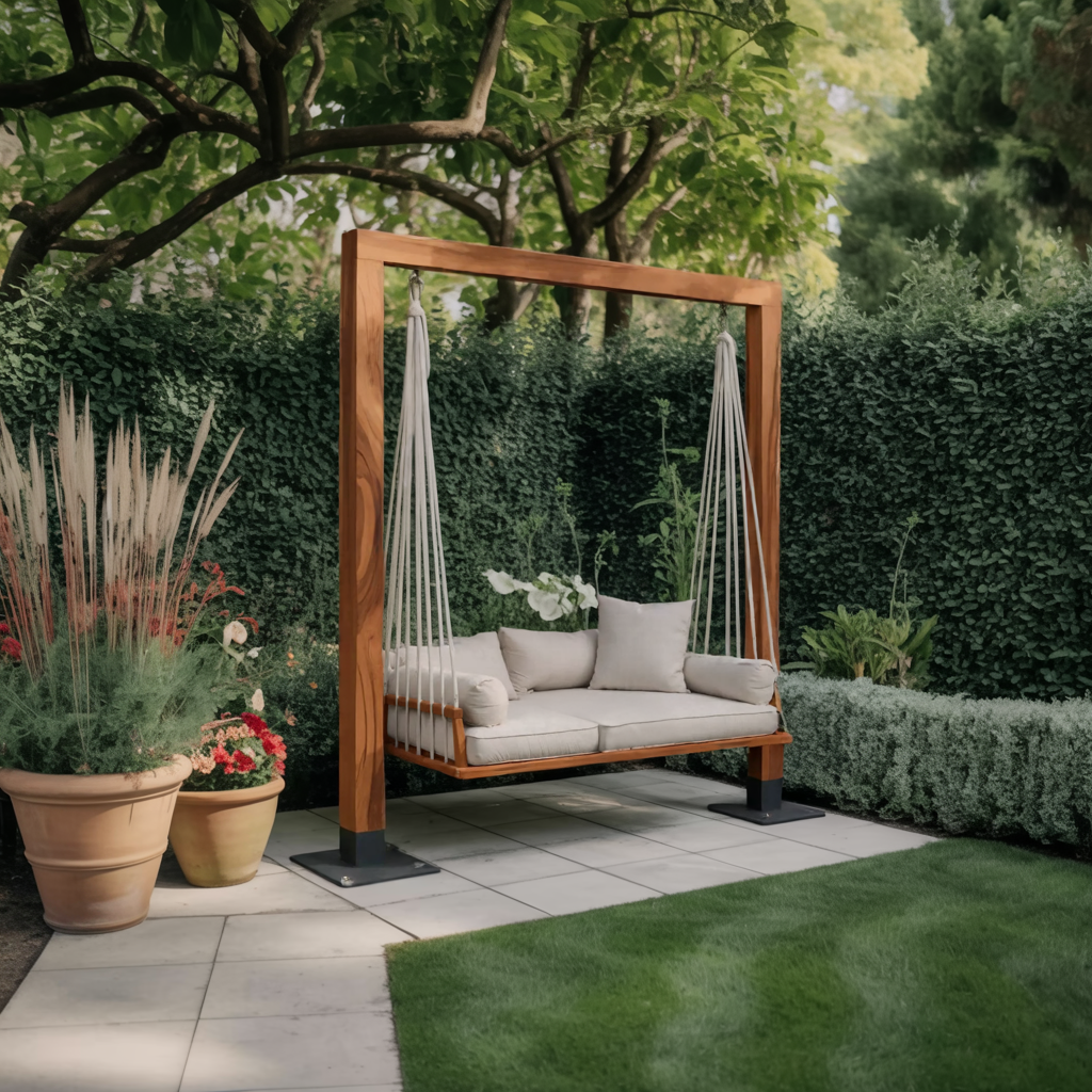 Modern Outdoor Daybed Swing For Poolside Or Garden